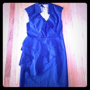 Leifsdottir Anthropologie Navy Structured Dress